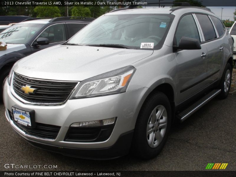 Silver Ice Metallic / Dark Titanium/Light Titanium 2013 Chevrolet Traverse LS AWD