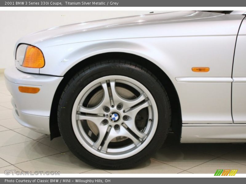 Titanium Silver Metallic / Grey 2001 BMW 3 Series 330i Coupe