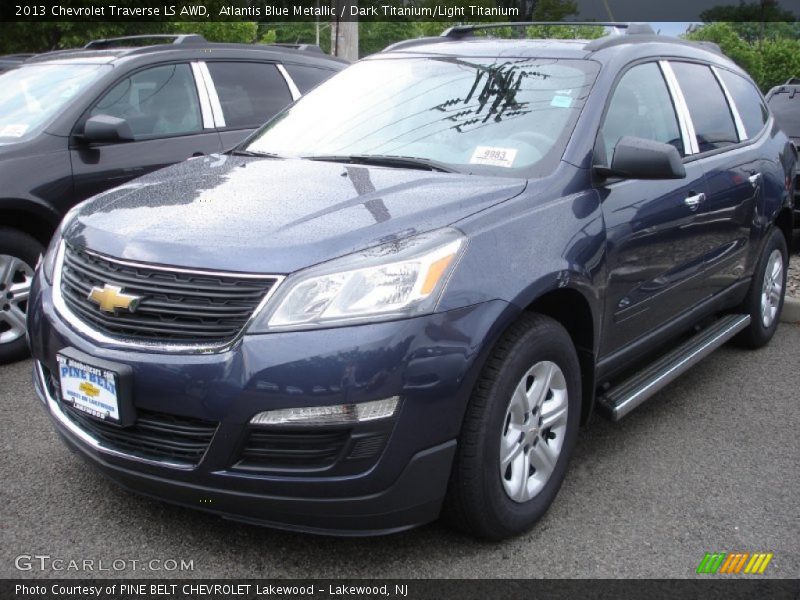 Atlantis Blue Metallic / Dark Titanium/Light Titanium 2013 Chevrolet Traverse LS AWD