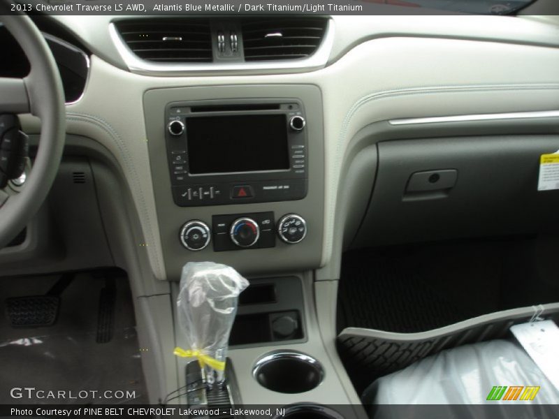 Atlantis Blue Metallic / Dark Titanium/Light Titanium 2013 Chevrolet Traverse LS AWD