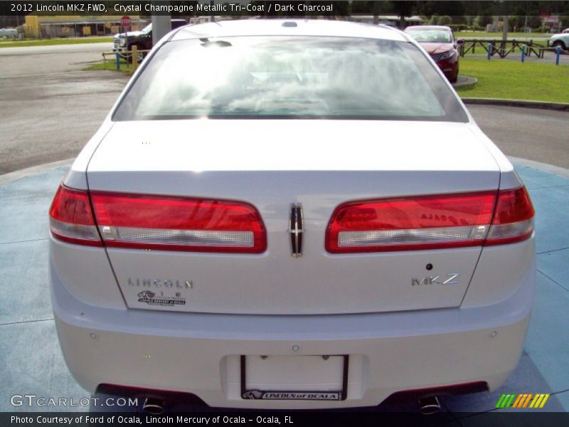 Crystal Champagne Metallic Tri-Coat / Dark Charcoal 2012 Lincoln MKZ FWD