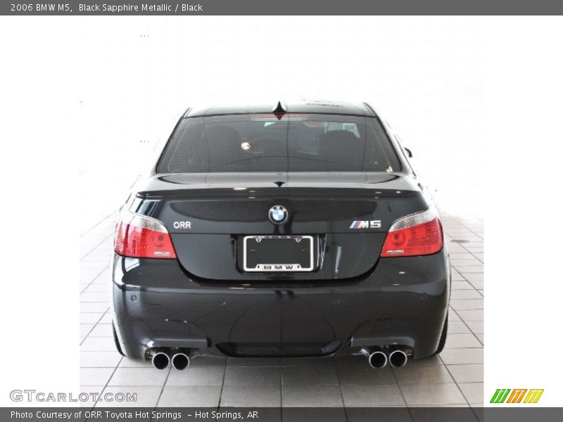 Black Sapphire Metallic / Black 2006 BMW M5