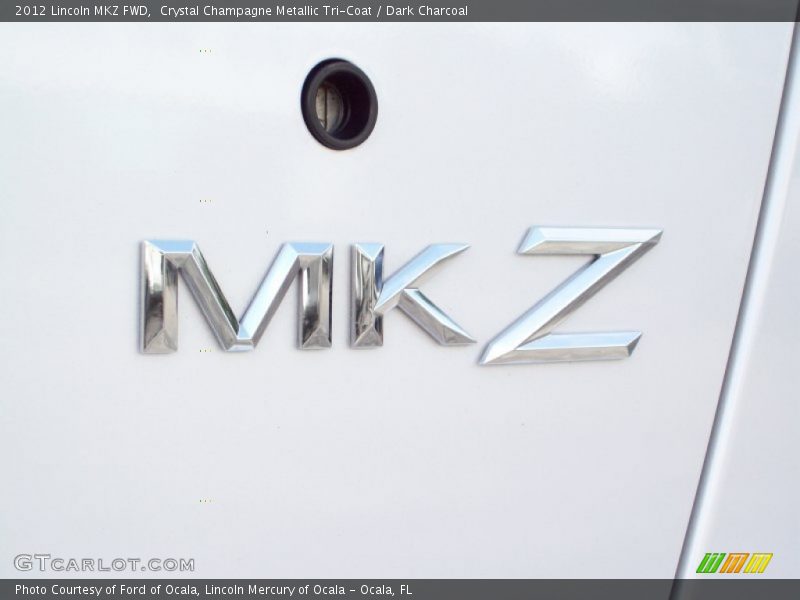 Crystal Champagne Metallic Tri-Coat / Dark Charcoal 2012 Lincoln MKZ FWD