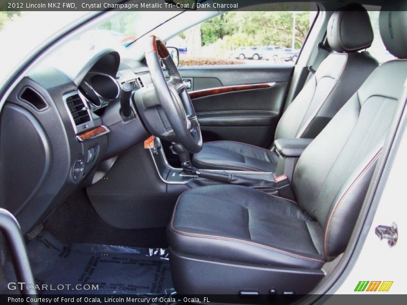 Crystal Champagne Metallic Tri-Coat / Dark Charcoal 2012 Lincoln MKZ FWD