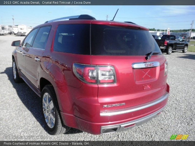 Crystal Red Tintcoat / Cocoa Dune 2013 GMC Acadia Denali