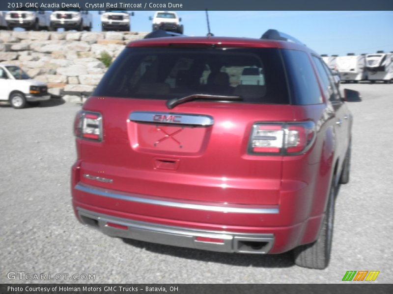 Crystal Red Tintcoat / Cocoa Dune 2013 GMC Acadia Denali