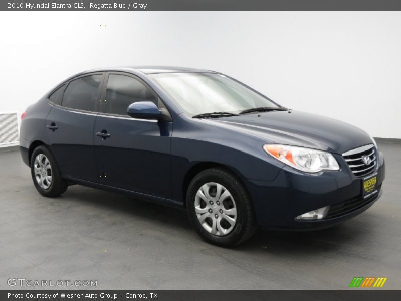 Regatta Blue / Gray 2010 Hyundai Elantra GLS