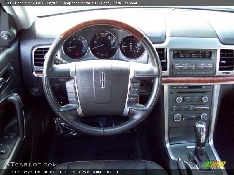 Crystal Champagne Metallic Tri-Coat / Dark Charcoal 2012 Lincoln MKZ FWD