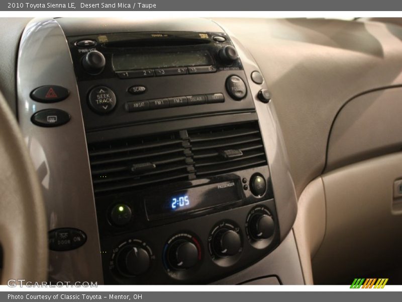 Desert Sand Mica / Taupe 2010 Toyota Sienna LE