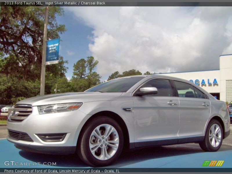 Ingot Silver Metallic / Charcoal Black 2013 Ford Taurus SEL