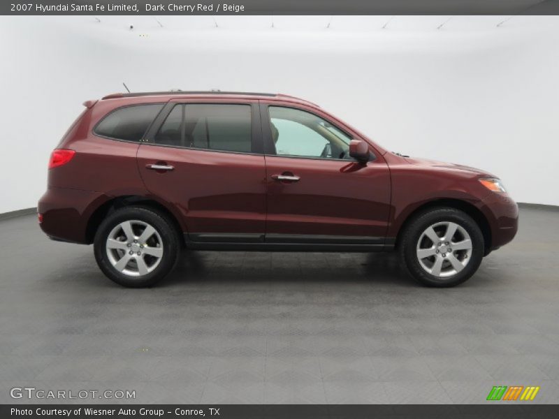 Dark Cherry Red / Beige 2007 Hyundai Santa Fe Limited