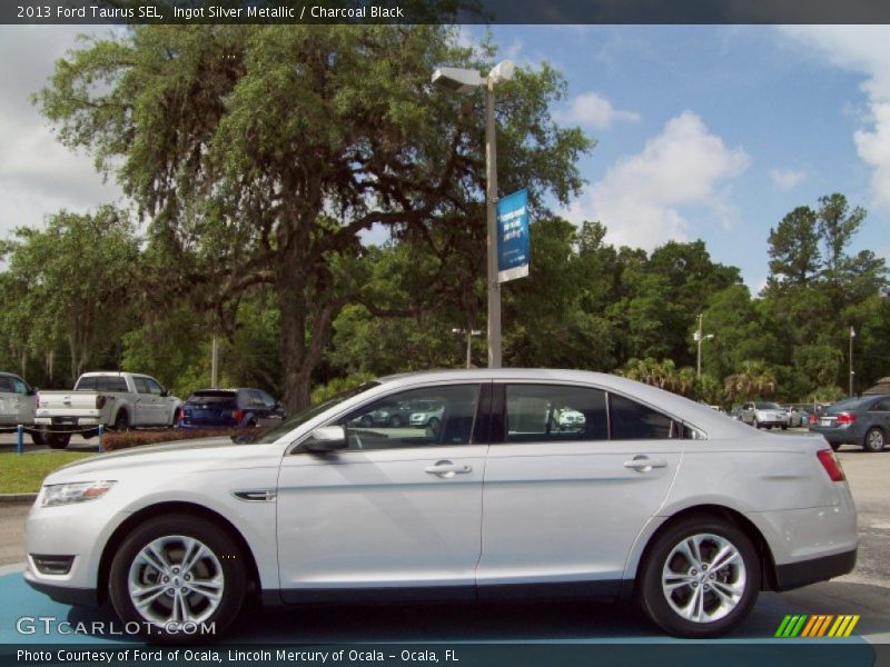 Ingot Silver Metallic / Charcoal Black 2013 Ford Taurus SEL