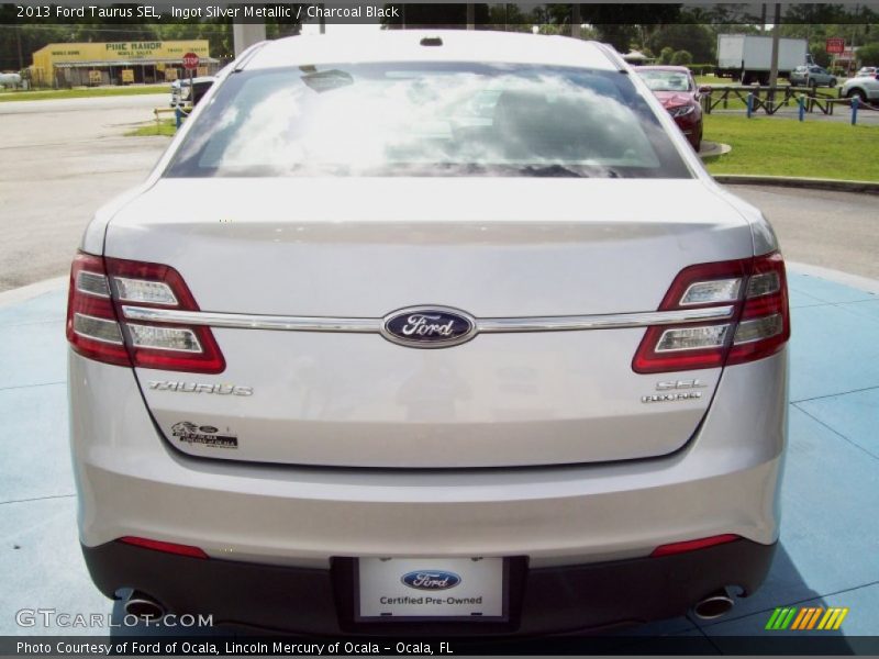 Ingot Silver Metallic / Charcoal Black 2013 Ford Taurus SEL