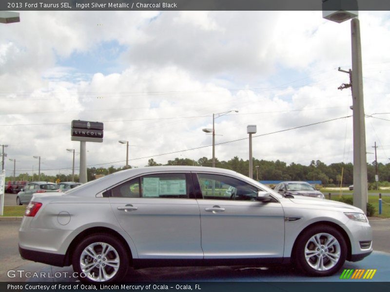 Ingot Silver Metallic / Charcoal Black 2013 Ford Taurus SEL