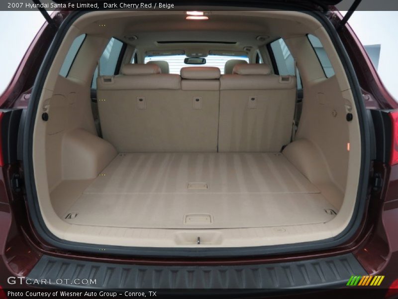 Dark Cherry Red / Beige 2007 Hyundai Santa Fe Limited