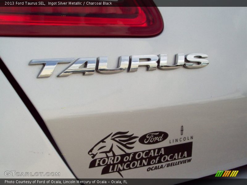 Ingot Silver Metallic / Charcoal Black 2013 Ford Taurus SEL