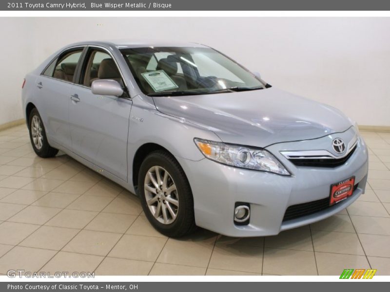 Blue Wisper Metallic / Bisque 2011 Toyota Camry Hybrid