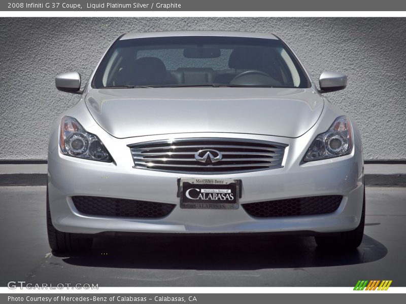 Liquid Platinum Silver / Graphite 2008 Infiniti G 37 Coupe