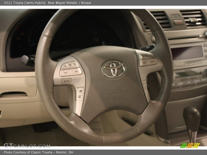 Blue Wisper Metallic / Bisque 2011 Toyota Camry Hybrid