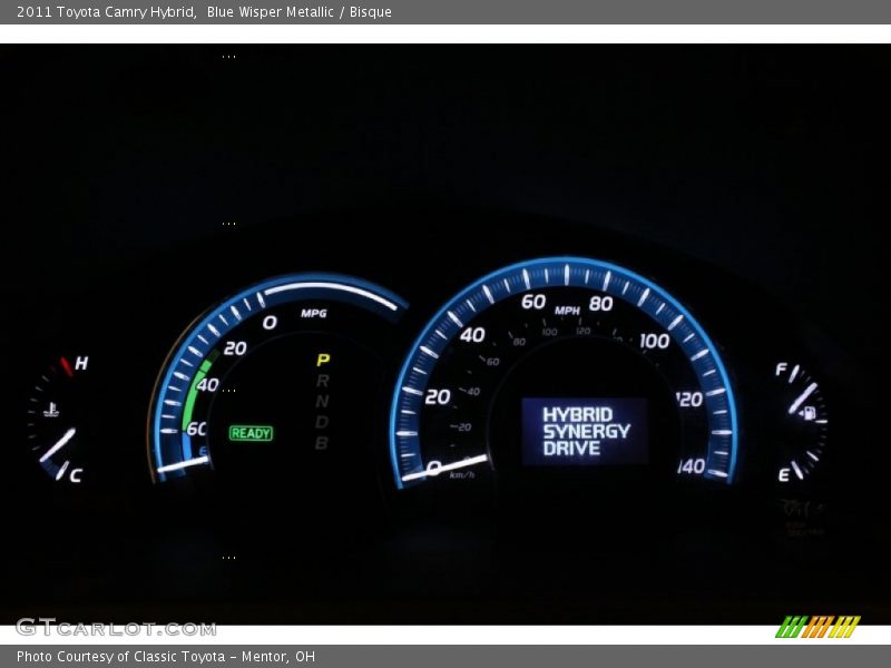 Blue Wisper Metallic / Bisque 2011 Toyota Camry Hybrid