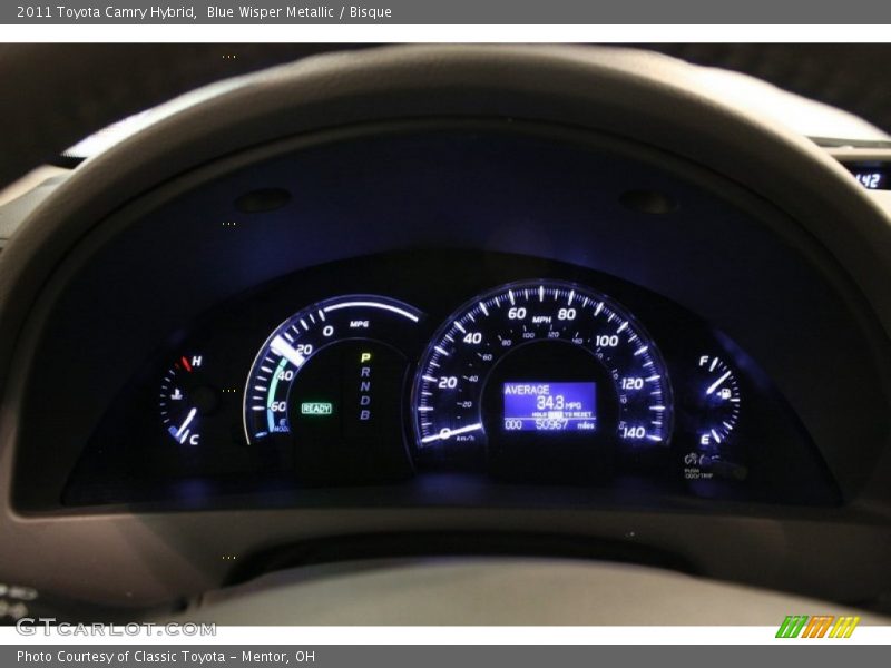 Blue Wisper Metallic / Bisque 2011 Toyota Camry Hybrid