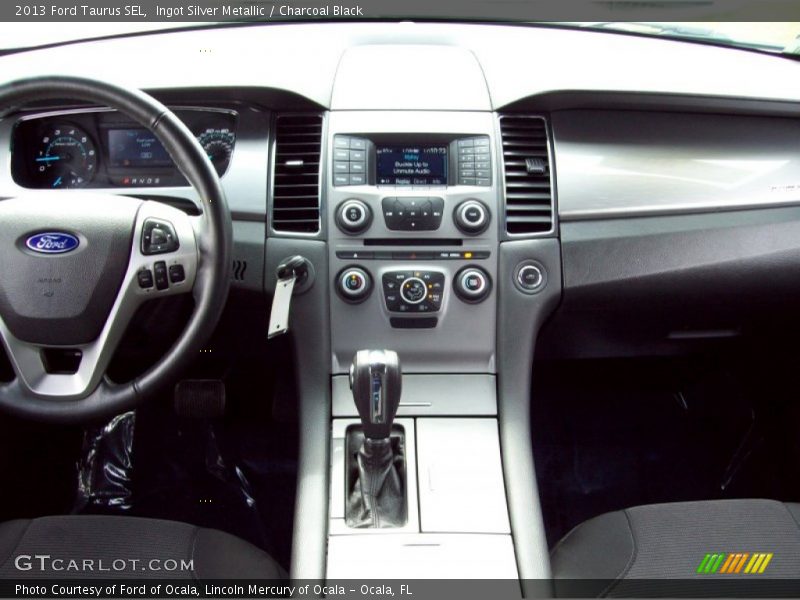 Ingot Silver Metallic / Charcoal Black 2013 Ford Taurus SEL