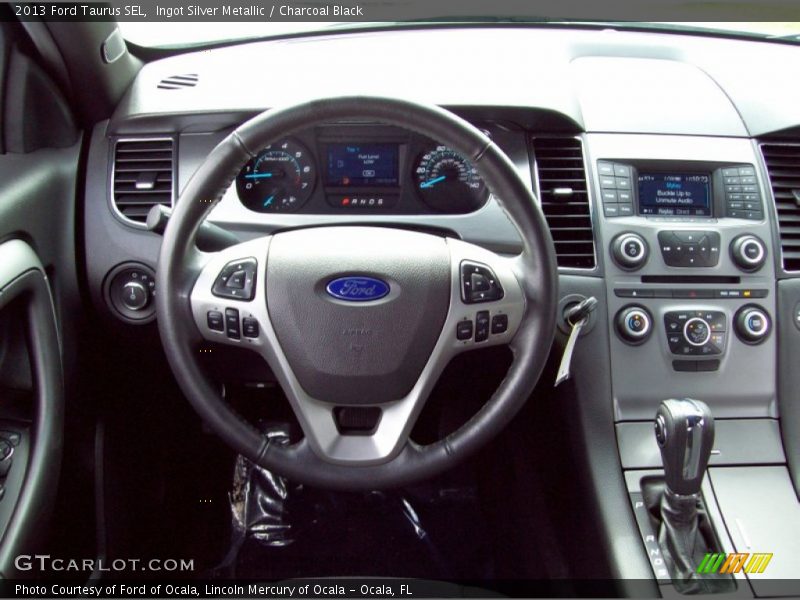Ingot Silver Metallic / Charcoal Black 2013 Ford Taurus SEL
