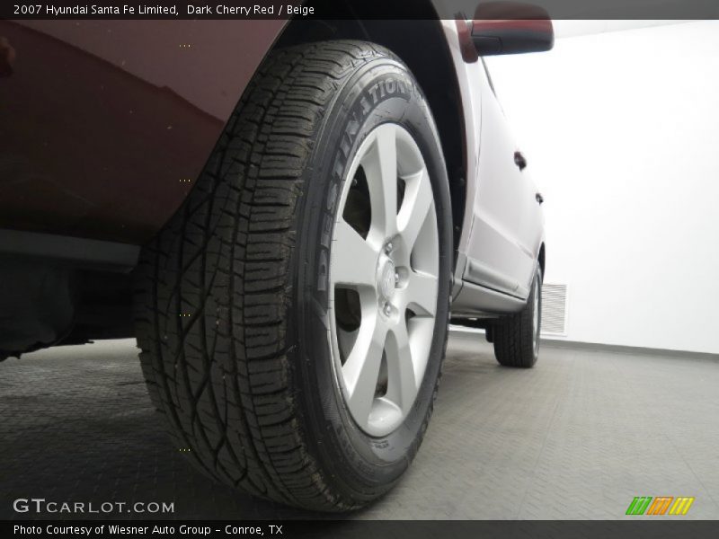 Dark Cherry Red / Beige 2007 Hyundai Santa Fe Limited