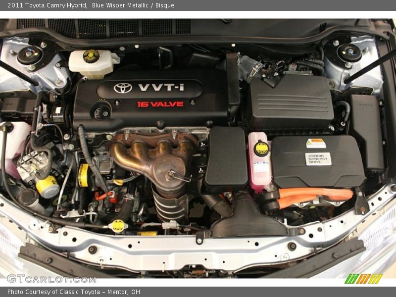 Blue Wisper Metallic / Bisque 2011 Toyota Camry Hybrid