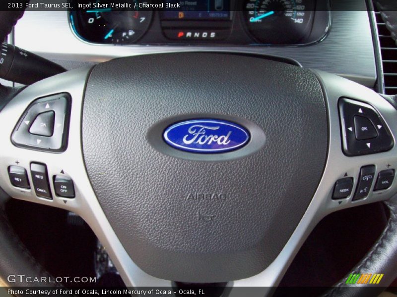 Ingot Silver Metallic / Charcoal Black 2013 Ford Taurus SEL