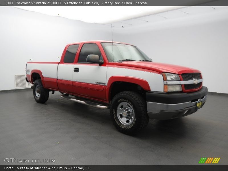 Victory Red / Dark Charcoal 2003 Chevrolet Silverado 2500HD LS Extended Cab 4x4
