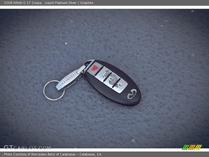 Liquid Platinum Silver / Graphite 2008 Infiniti G 37 Coupe