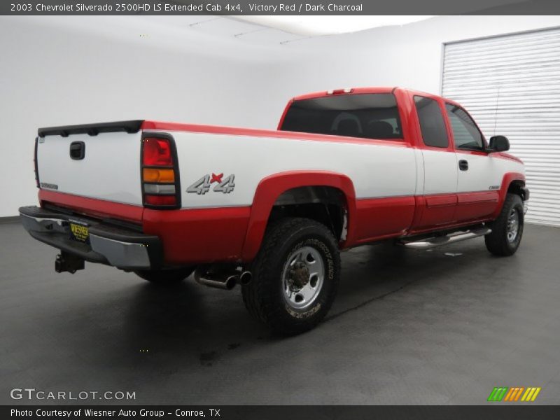 Victory Red / Dark Charcoal 2003 Chevrolet Silverado 2500HD LS Extended Cab 4x4