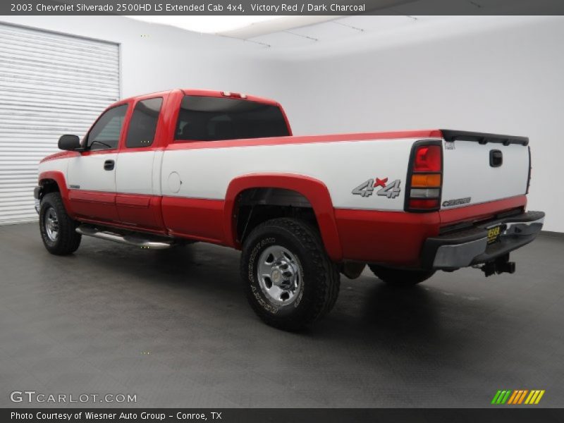 Victory Red / Dark Charcoal 2003 Chevrolet Silverado 2500HD LS Extended Cab 4x4