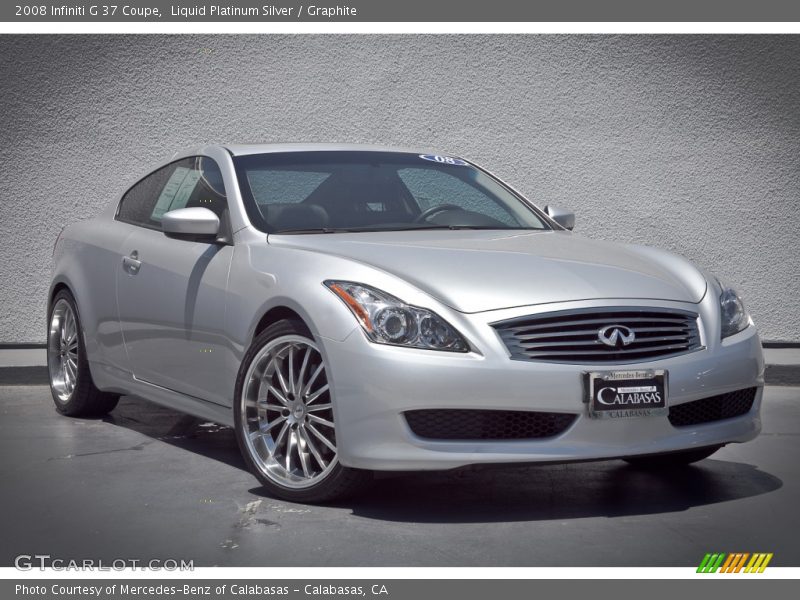 Liquid Platinum Silver / Graphite 2008 Infiniti G 37 Coupe