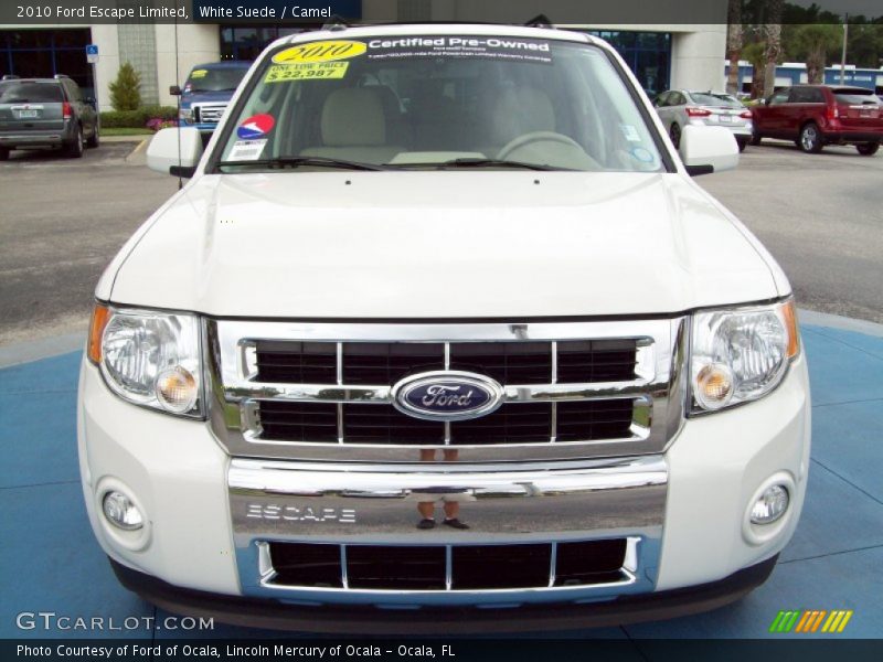White Suede / Camel 2010 Ford Escape Limited