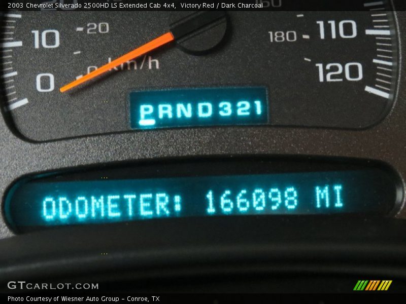 Victory Red / Dark Charcoal 2003 Chevrolet Silverado 2500HD LS Extended Cab 4x4