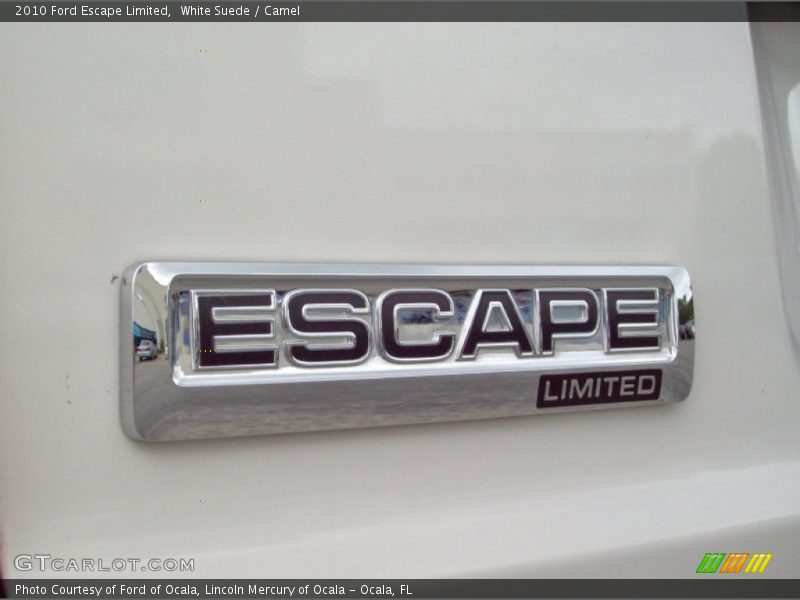 White Suede / Camel 2010 Ford Escape Limited