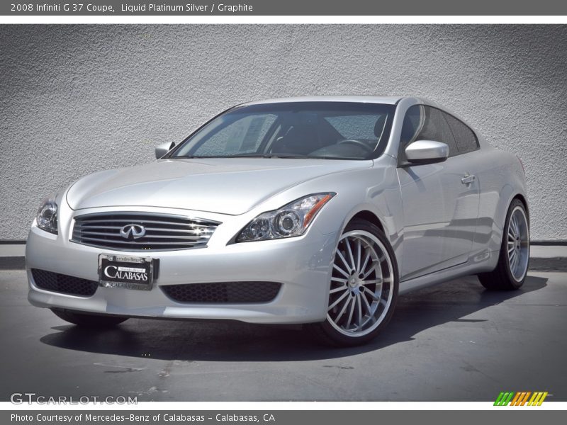 Liquid Platinum Silver / Graphite 2008 Infiniti G 37 Coupe