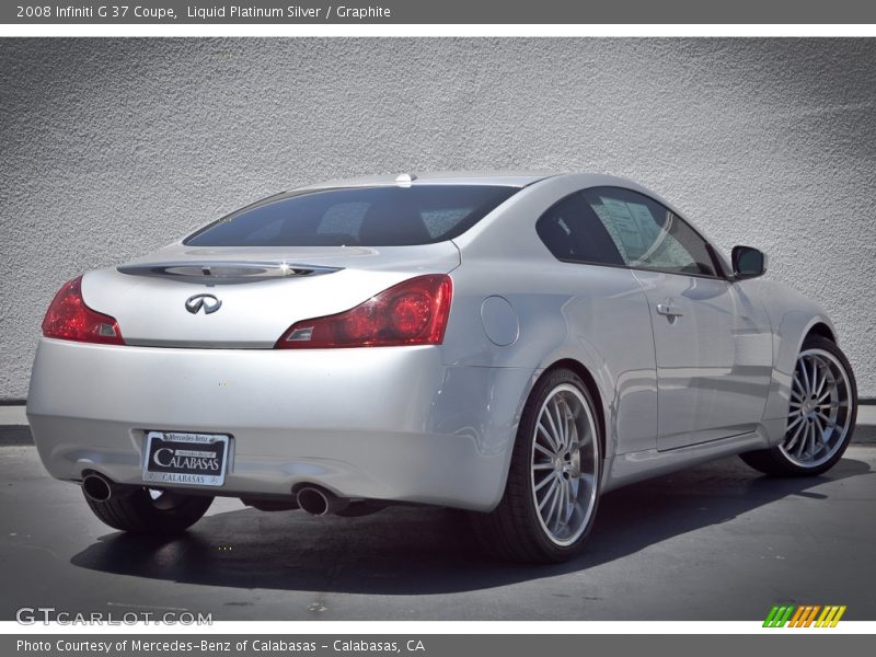 Liquid Platinum Silver / Graphite 2008 Infiniti G 37 Coupe