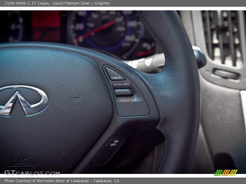 Liquid Platinum Silver / Graphite 2008 Infiniti G 37 Coupe