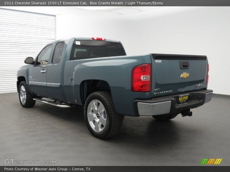 Blue Granite Metallic / Light Titanium/Ebony 2011 Chevrolet Silverado 1500 LT Extended Cab