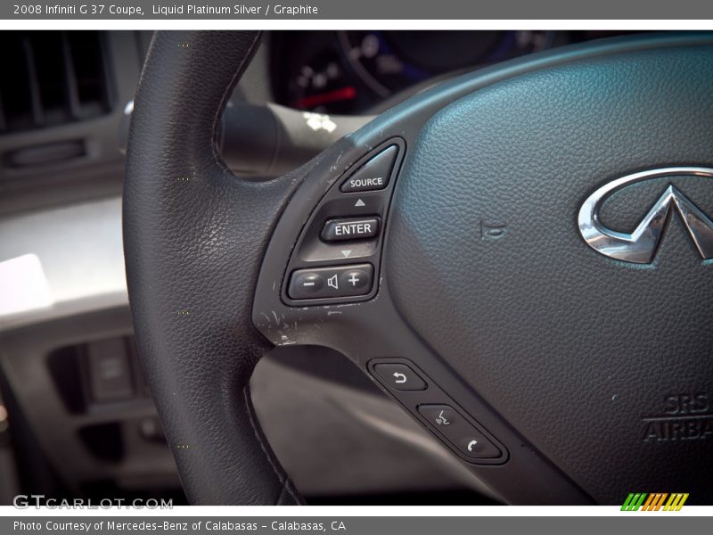 Liquid Platinum Silver / Graphite 2008 Infiniti G 37 Coupe