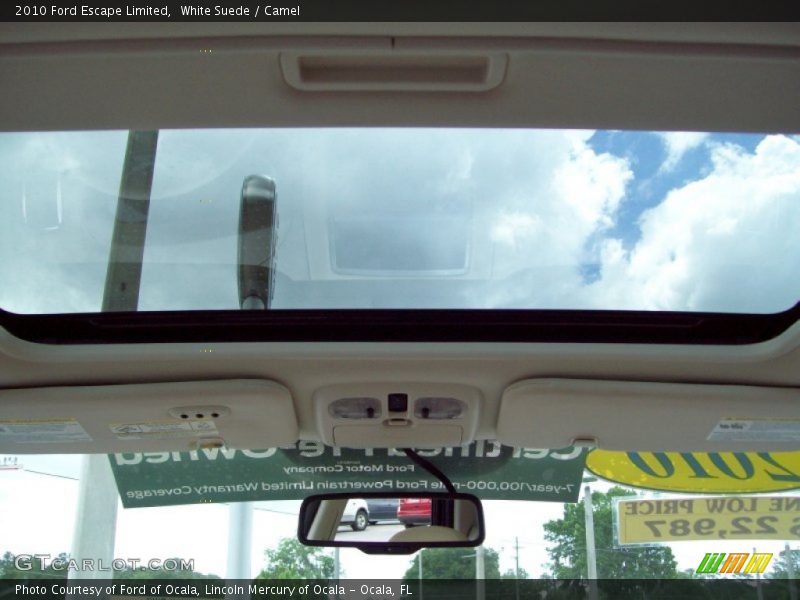 White Suede / Camel 2010 Ford Escape Limited