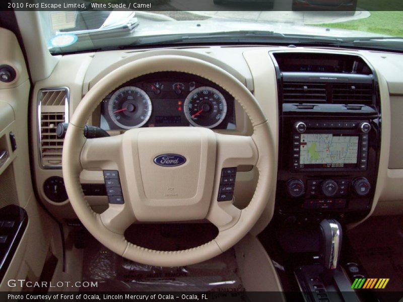 White Suede / Camel 2010 Ford Escape Limited
