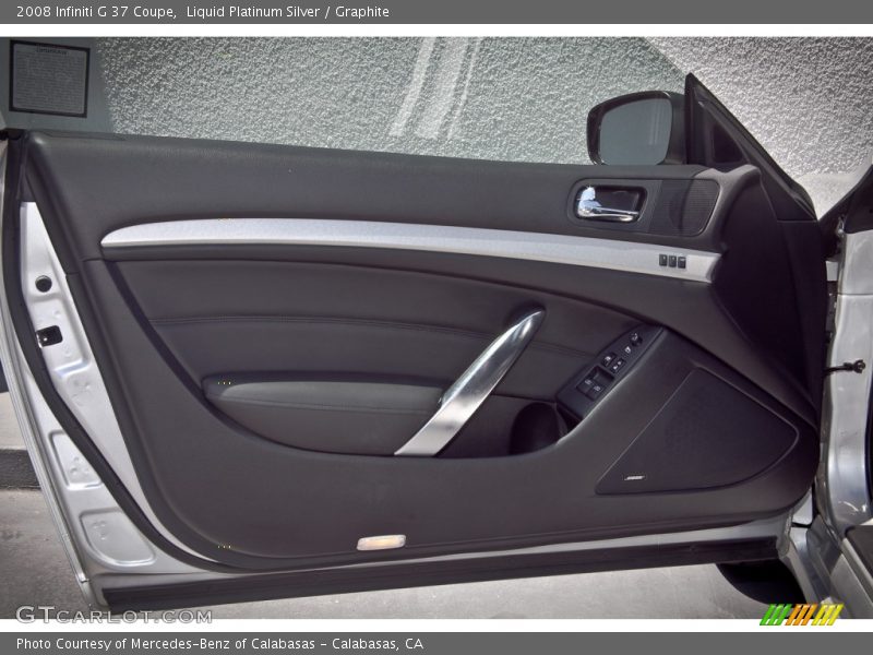Liquid Platinum Silver / Graphite 2008 Infiniti G 37 Coupe