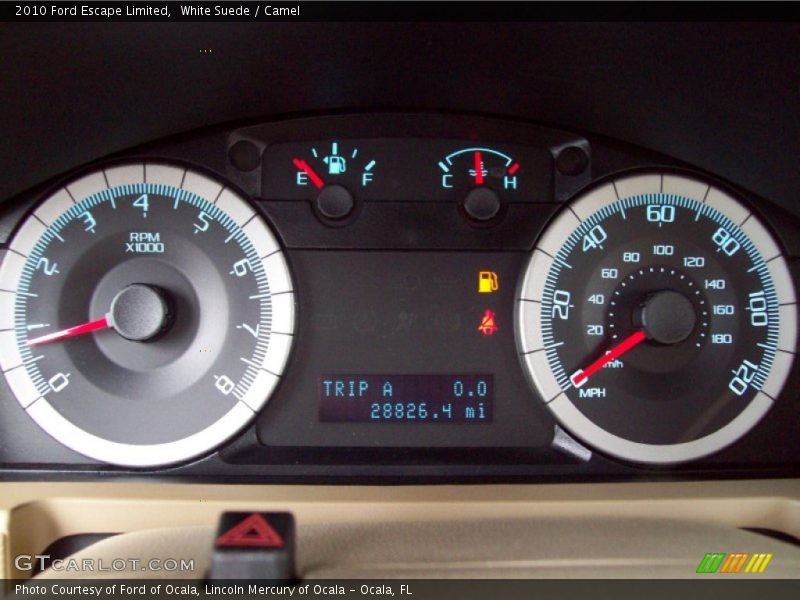 White Suede / Camel 2010 Ford Escape Limited