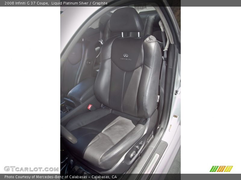 Liquid Platinum Silver / Graphite 2008 Infiniti G 37 Coupe