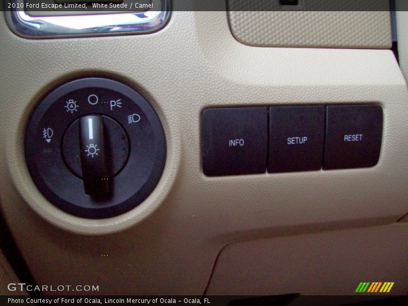 White Suede / Camel 2010 Ford Escape Limited