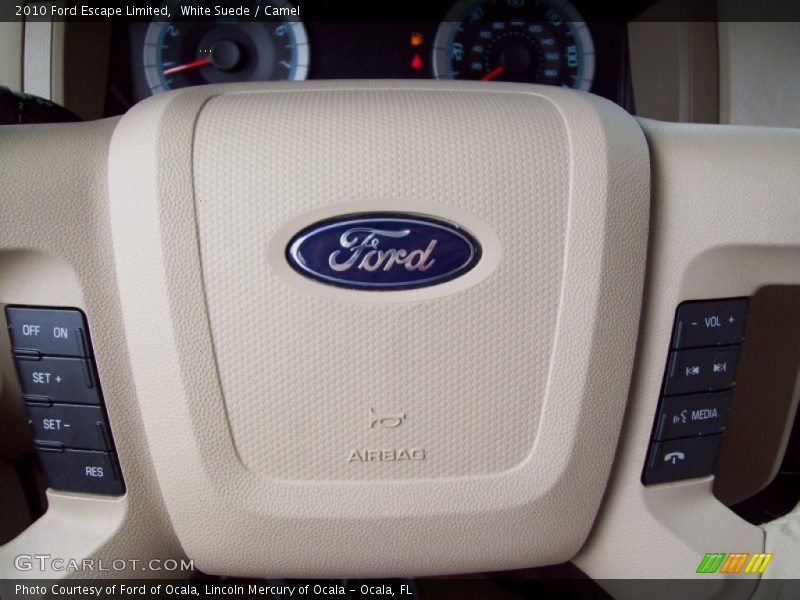 White Suede / Camel 2010 Ford Escape Limited